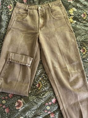 Vintage Guess Jeans Tan Carpenter-Style Denim